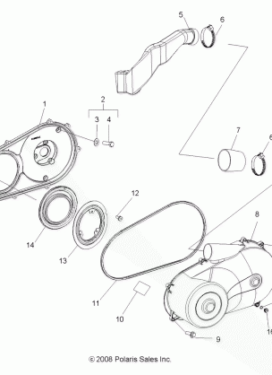 DRIVE TRAIN CLUTCH COVER - R11WH50AG / AH / AR (49RGRCLUTCHCVR10)