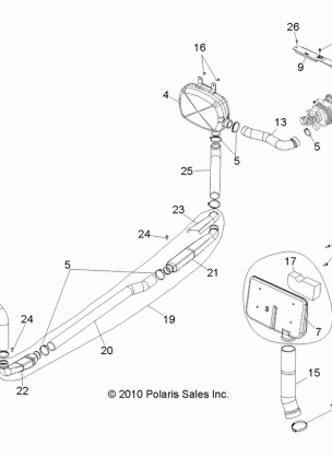 ENGINE CLUTCH AIR INTAKE - R11WH76AG / AR / WY76AE / AH / AJ (49RGRAIRINTAKE11800CREW)