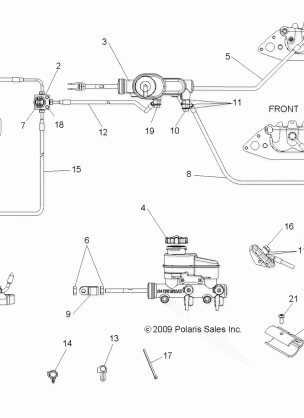 BRAKES LINES and MASTER CYLINDER - R10TH50AG / AR (49RGRBRAKELINES105004X4)