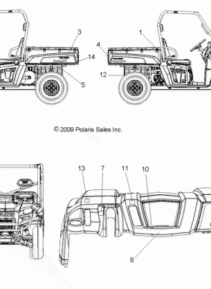 BODY DECALS - R10TH50AG / AR (49RGRDECAL105004X4)