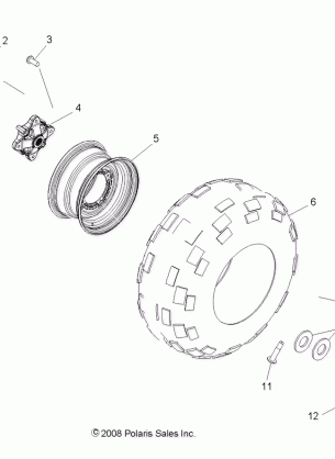 WHEELS REAR - R10TH50AG / AR (49RGRWHEELRR095004X4)