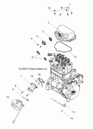 ENGINE THROTTLE BODY and VALVE COVER - R10TH76 / TY76 ALL OPTIONS (49RGRTHROTTLEBODY108004X4)