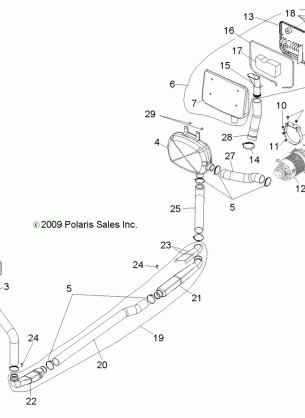 ENGINE CLUTCH AIR INTAKE - R10WH76AG / AH / AR / AV / WY76AW / AZ (49RGRAIRINTAKE10800CREW)