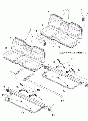 BODY SEAT and BASE - R10WH76AG / AH / AR / AV / WY76AW / AZ (49RGRSEAT10800CREW)