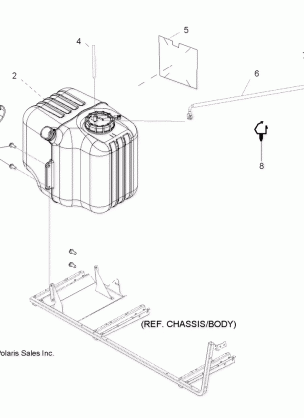 BODY FUEL TANK ASM. - R10WH76AG / AH / AR / AV / WY76AW / AZ (49RGRFUEL10800CREW)