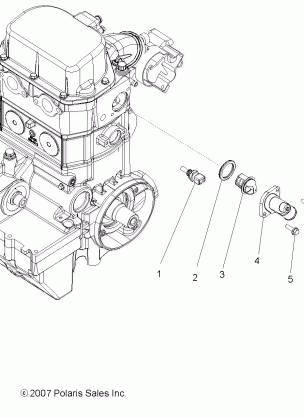 ENGINE THERMOSTAT - R10VH76 ALL OPTIONS / VY76AZ (49ATVMANIFOLD08VISTA)