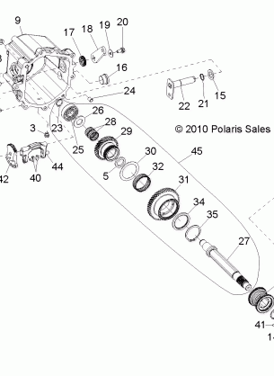 DRIVE TRAIN MAIN GEARCASE INTERNALS 2 (Built 5 / 17 / 10 and After) - R10VH76 ALL OPTIONS / VY76AZ (49RGRTRANSINTL23235269)