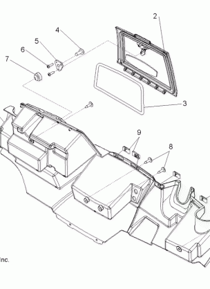 BODY GLOVE BOX STORAGE - R09HH68 / HY68 ALL OPTIONS (49RGRGLOVEBOX097004X4)