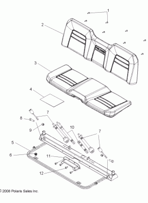 BODY SEAT and BASE - R09HH68 / HY68 ALL OPTIONS (49RGRSEAT097004X4)