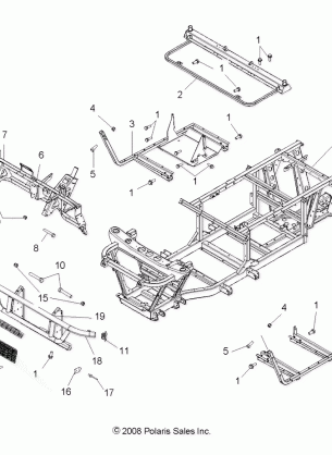 CHASSIS FRAME and FRONT BUMPER - R09RB50AF (49RGRCHASSIS095002X4)