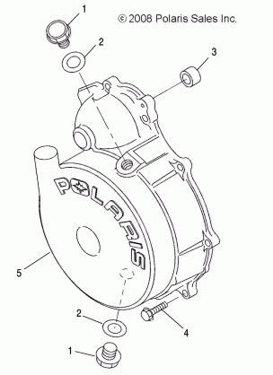 ENGINE FLYWHEEL COVER - R09RB50AF (49RGRFLYWHEELCVR095002X4)