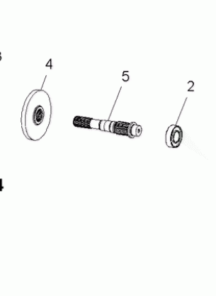 DRIVE TRAIN MAIN GEARCASE OUTPUT SHAFT - R09RB50AF (49RGRTRANSOTPT082X4)