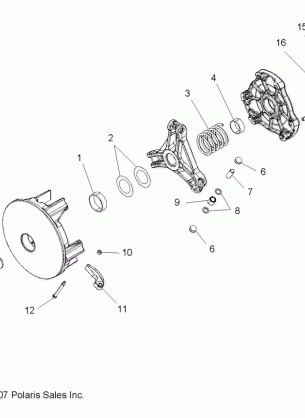 DRIVE TRAIN PRIMARY CLUTCH - R09RB50AF (49RGRCLUTCHDRV08500EFI)