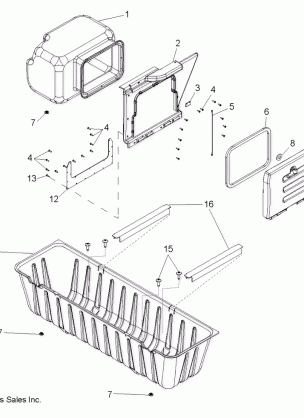 BODY STORAGE BOX - R09WH68AC / AG / AH / AL / AR / AZ (49RGRSTORAGE08CREW)