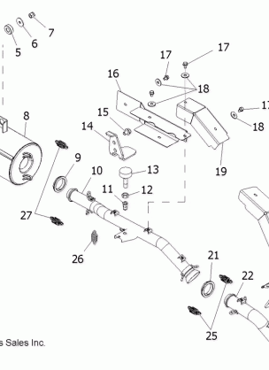 ENGINE EXHAUST - R09WH68AC / AG / AH / AL / AR / AZ (49RGREXHAUST09CREW)