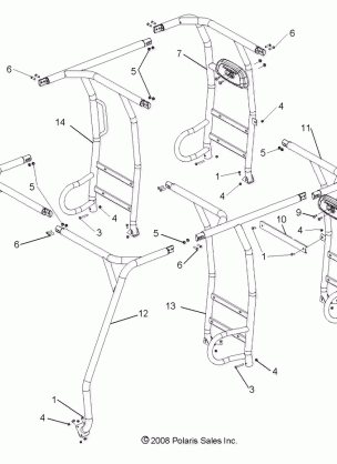 CHASSIS CAB FRAME - R09WH68AC / AG / AH / AL / AR / AZ (49RGRFRAME08CREW)