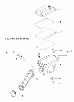 ENGINE AIR INTAKE SYSTEM - A09VA17AA / AD (49RGRAIRBOX09RZR170)