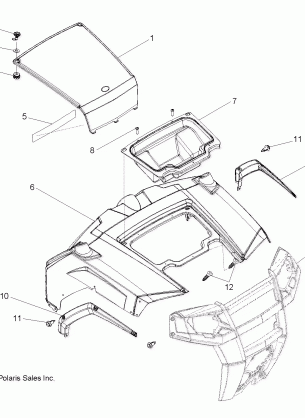 BODY HOOD and FRONT BODY WORK - R09VH76 ALL OPTIONS (49RGRHOOD09RZR)