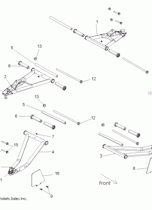 SUSPENSION FRONT CONTROL ARMS - R09VH76 ALL OPTIONS (49RGRSUSPFRT09RZR)