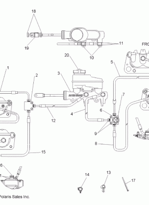 BRAKES LINES and MASTER CYLINDER - R08RB50AA (49RGRBRAKELINES08500EFI)