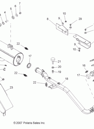 ENGINE EXHAUST - R08RB50AA (49RGREXHAUST08500EFI)