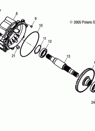 DRIVE TRAIN REAR GEARCASE - R08RF68AD / AF / AZ (4999202259920225D02)