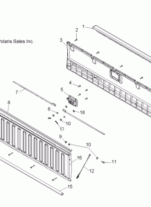 BODY TAILGATE ASM. - R08RH50AF / AR / AT (4999203249920324A12)