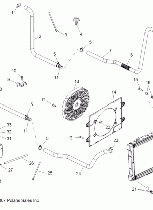 ENGINE COOLING SYSTEM - R08RH50AF / AR / AT (49RGRCOOL08500EFI)