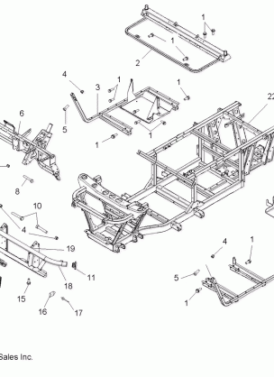 CHASSIS FRAME and FRONT BUMPER - R08RH50AF / AR / AT (49RGRCHASSIS08500EFI)