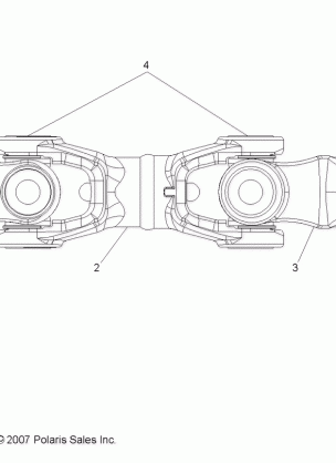 DRIVE TRAIN REAR PROP SHAFT - R08RH50AF / AR / AT (49RGRSHAFTPROPRR08500)