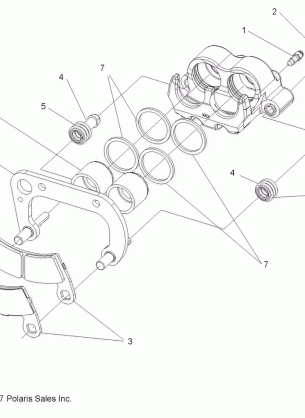 BRAKES FRONT CALIPER - R08WH68AG / AH / AK / AR (49RGRCALIPER08500EFI)