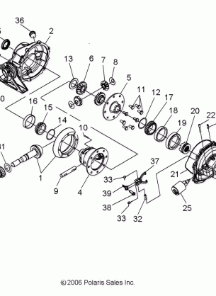 DRIVE TRAIN REAR GEARCASE - R08WH68AG / AH / AK / AR (49RGRGEARCASERR08500EFI)