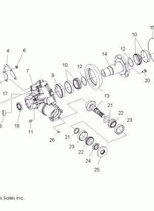 GEARCASE DIFFERENTIAL INTERNAL COMPONENTS - R08VH76AD / AG (49RGRGEARCASERR08VISTA)