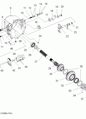 GEARCASE MAIN INTERNAL COMPONENTS 2 - R08VH76AD / AG (49RGRTRANSINTL208VISTA)