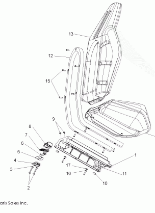 SEAT ASM. - R08VH76AD / AG (49RGRSEAT08VISTA)