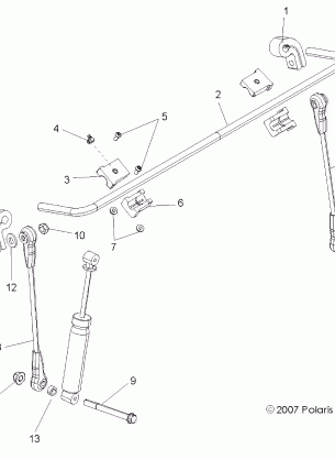 STABILIZER BAR FRONT - R08VH76AD / AG (49RGRSTABILIZERFRT08VISTA)