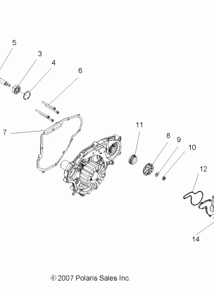 ENGINE OIL PUMP and WATER PUMP - R08VH76AD / AG (49ATVOILPUMP08VISTA)