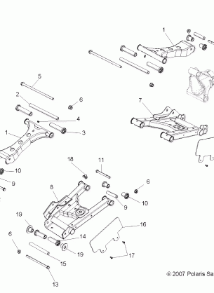 SUSPENSION REAR - R08VH76AD / AG (49RGRSUSPRR08VISTA)