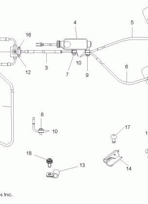 BRAKE LINES / MASTER CYLINDER - R08VH76AD / AG (49RGRBRAKELINES08VISTA)