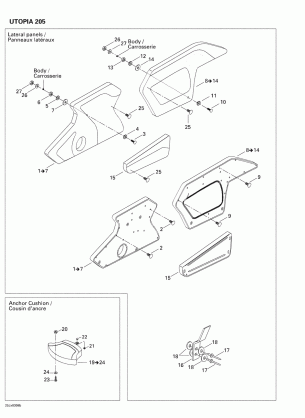 09- Lateral Panel & Anchor Cushion (Utopia 205)