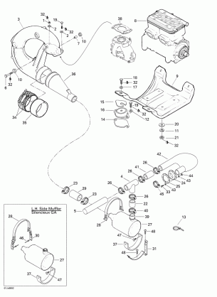 01- Engine Support And Muffler