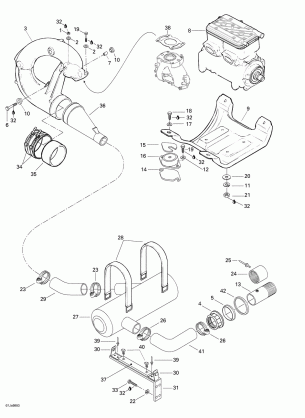 01- Engine Support And Muffler