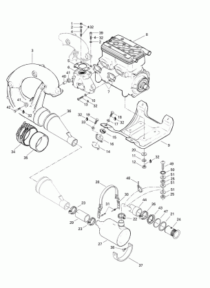 01- Engine Support And Muffler