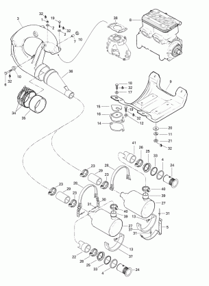 01- Engine Support And Muffler