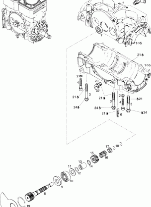 01- Crankcase And Rotary Valve