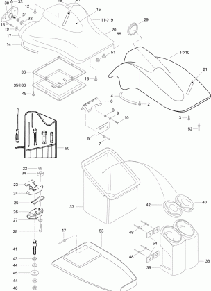 09- Storage Compartment Front Sportster