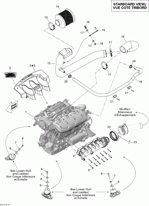 01- Engine And Air Intake Silencer