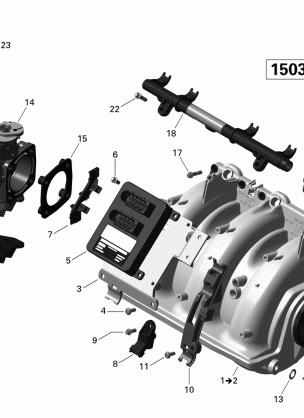 02- Air Intake Manifold And Throttle Body 150 Speedster