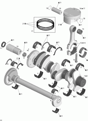 01- Crankshaft Pistons And Balance Shaft 1