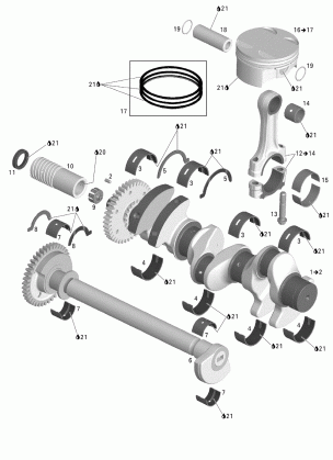 01- Crankshaft Pistons And Balance Shaft 1